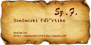 Szeleczki Fürtike névjegykártya